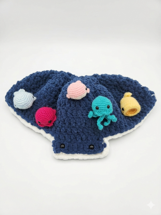 Set amigurumis de animales del mar
